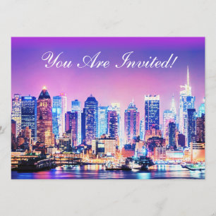 Invitation Skyline New York City Manhattan
