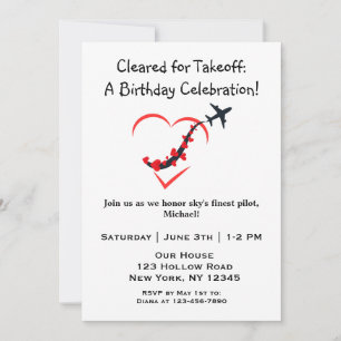 Invitation Sky's meilleur pilote, Heart Aeroplane, Anniversai