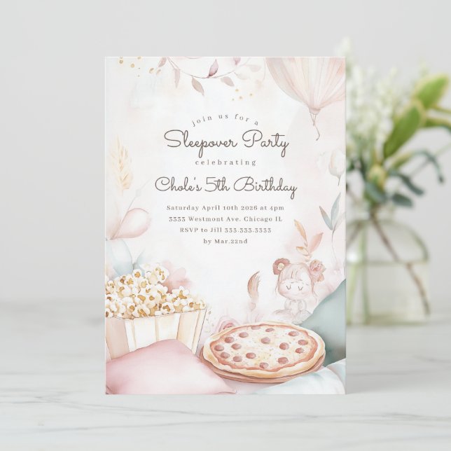 Invitation Sleepov film nuit anniversaire cinéma soirée (Debout devant)