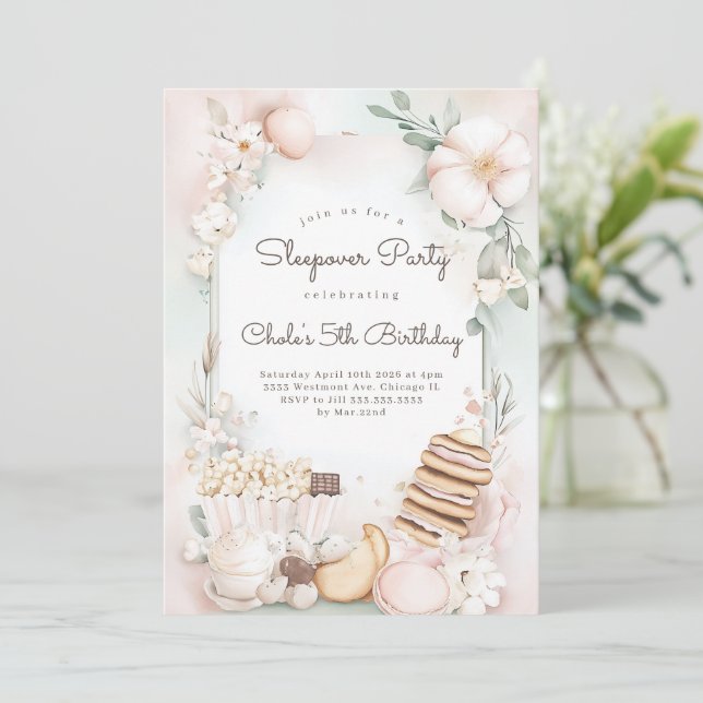 Invitation Sleepov film nuit anniversaire cinéma soirée (Debout devant)