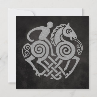 Invitation Sleipnir et Odin Symbole Mythologie Nordique Desig
