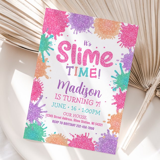 Invitation Slime, Invitation Slime Party (Slime Invitation)