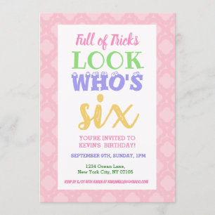 Invitation Slogans d'invitation pour le 6e anniversaire