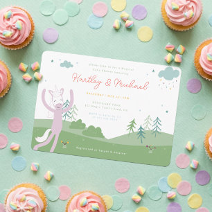 Invitation Slumberkins Licorne Magique Baby Shower