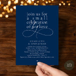 Invitation Small Celebration of Big Love, Elegant Minimalist<br><div class="desc">Celebrate your love story with this elegant minimalist wedding invitation, designed with a refined serif font paired with delicate handwritten script. Perfect for couples who love modern romance, soft neutrals, and timeless typography. This invitation is ideal for intimate weddings, backyard celebrations, garden ceremonies, or modern elopements. The clean layout and...</div>