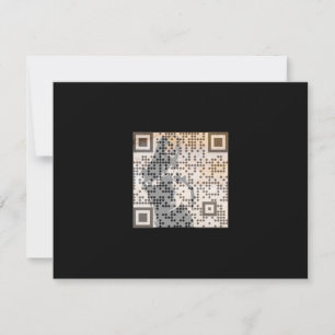 Invitation Smart Orange Shades Monochrome Indie Song Qr Code