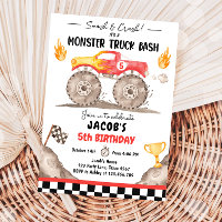 Smash Crash Monster Camion Bash Red Boy Anniversai