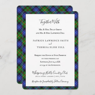 Invitation Smith Clan Tartan Scottish Plaid