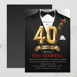 Invitation smoking 40 ans