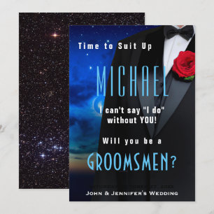 Invitation Smoking de Garçon d'Honneur Habillez-vo