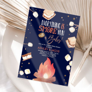 Invitation S'more Bonfire Smore Baby shower des couples plus
