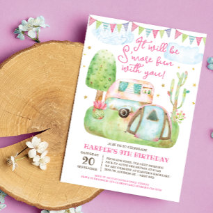 Invitation S'more Fun Camping Anniversaire