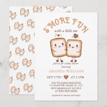 S'more Fun Kawaii Baby shower de feu de camp