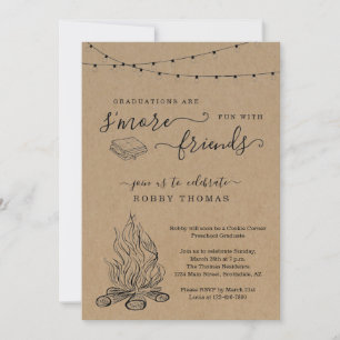 Invitation S'mores Graduation Party