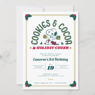 Invitation Snoopy   Cookies et cacao Anniversaire