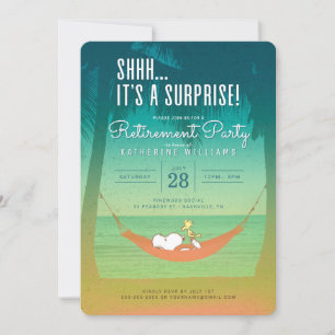 Invitation Snoopy et Woodstock Retraite Party