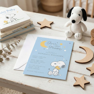 Invitation Snoopy & Woodstock Au-dessus du Baby shower de l