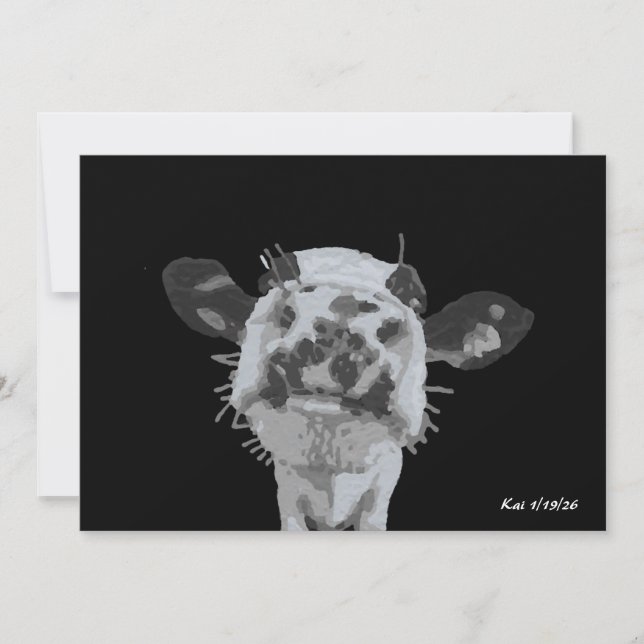 Invitation Snoot Boop, Animal (Devant)