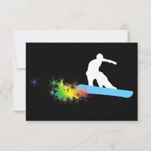 Invitation snowboard : piste en poudre