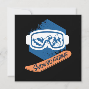 Invitation Snowboard Snowboarder Cool Winter Sports Gift