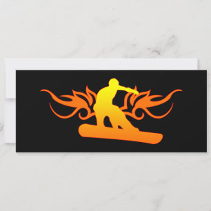Invitation snowboard tribal
