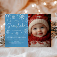 Snowflake 1er anniversaire Hiver Onederland Photo