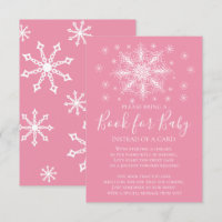 Snowflake Girls Baby shower Book for Baby