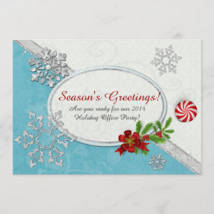 Invitation Snowflakes & Peppermenthe BUREAU DE VACANCES ACCUE