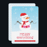 Invitation SNOWMAN CORPORATE VACANCES sur neige mignonne affa<br><div class="desc">par kat massard >>> https://linktr.ee/simplysweetpaperie <<< Envoyer et message spécial supplémentaire avec style et pizzazz cette année... Dites merci à vos clients et encouragez le retour d'affaires avec cette carte de Noël mignonne. Option pour ajouter votre logo sur le dos TIPS 1. Pour redimensionner / repositionner la photo, cliquez sur...</div>