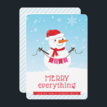 Invitation SNOWMAN CORPORATE VACANCES sur neige mignonne affa<br><div class="desc">par kat massard >>> https://linktr.ee/simplysweetpaperie <<< Envoyer et message spécial supplémentaire avec style et pizzazz cette année... Dites merci à vos clients et encouragez le retour d'affaires avec cette carte de Noël mignonne. Option pour ajouter votre logo sur le dos TIPS 1. Pour redimensionner / repositionner la photo, cliquez sur...</div>