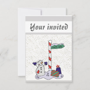 Invitation Snowman & Pôle Nord -