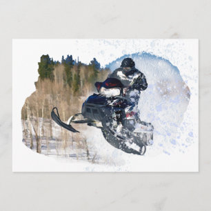 Invitation Snowmobile aéroporté