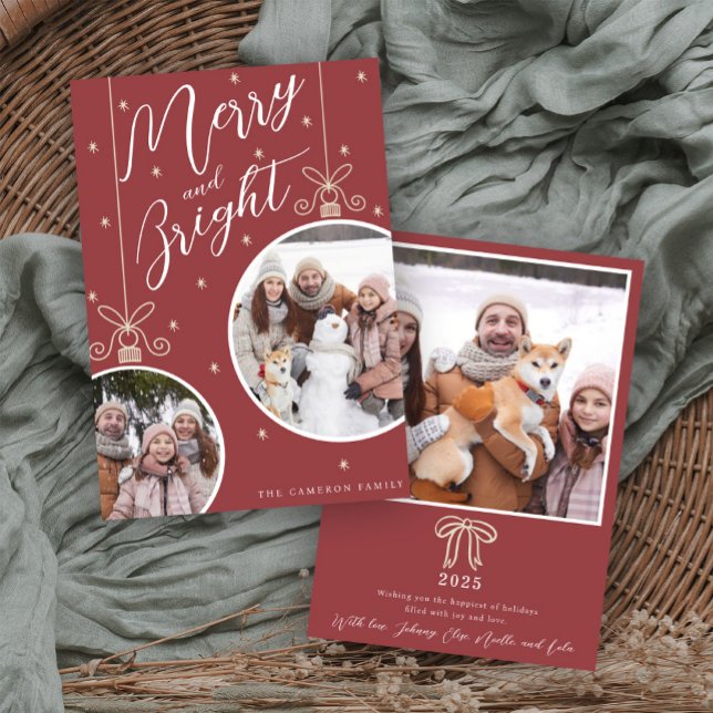 Invitation Snowy Ornament Christmas Card (Créateur téléchargé)