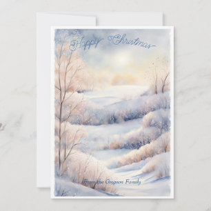 Invitation Snowy Serenity : Wonderland d'hiver personnalisabl