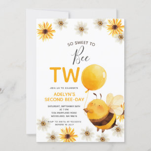 Invitation So Sweet to Abey DEUX Honey Anniversaire