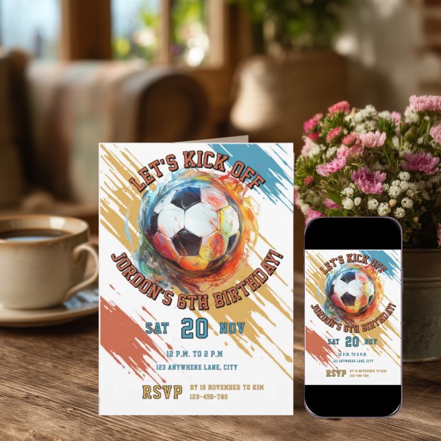 Invitation Soccer  (Créateur téléchargé)