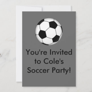 Invitation Soccer_ball, tu es invité à Cole's Soccer Pa...
