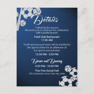 Invitation Soccer Baseball Sport Bar Mitzvah Détails et infor