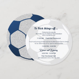 Invitation Soccer Sport Bar Mitzvah Détails et informations