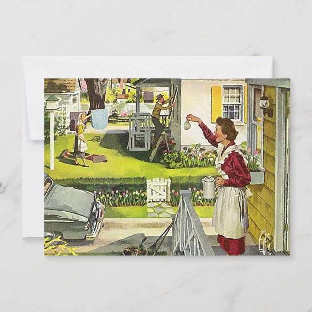 Invitation sociale de réunion de rétro vigie de (Devant)