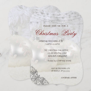 Invitation Société de boules de Noël de Noël
