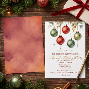 Invitation Société de décoration à l'aquarelle élégante pour