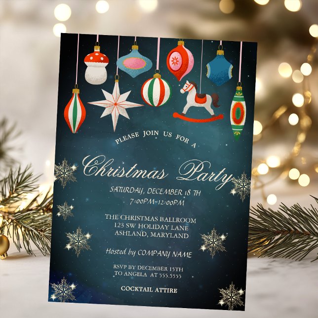 Invitation Société de flocons de neige d'ornements de Noël vi (Créateur téléchargé)