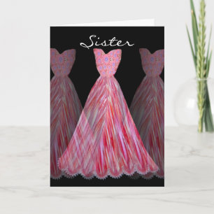 Invitation SOEUR - domestique des robes ROUGES de FLAMME