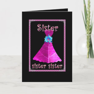 Invitation SOEUR - Maid of Honor avec Magenta Gown