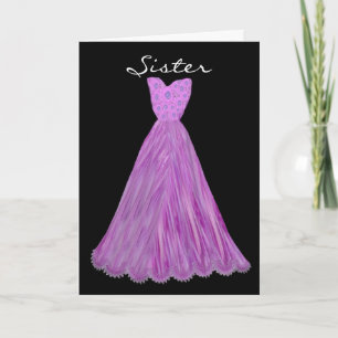Invitation SOEUR - Maid of Honor PURPLE WATERFALL robe