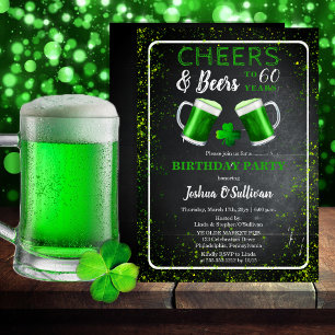 Invitation Soeurs et bières St. Patricks 60e fête d'anniversa