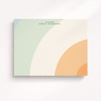 Invitation Soft Arc Pastel Note Card