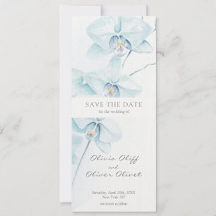 Invitation Soft Blue Orchid Enregistrer la date