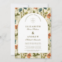 Soft Botanical Arch Garden Wedding